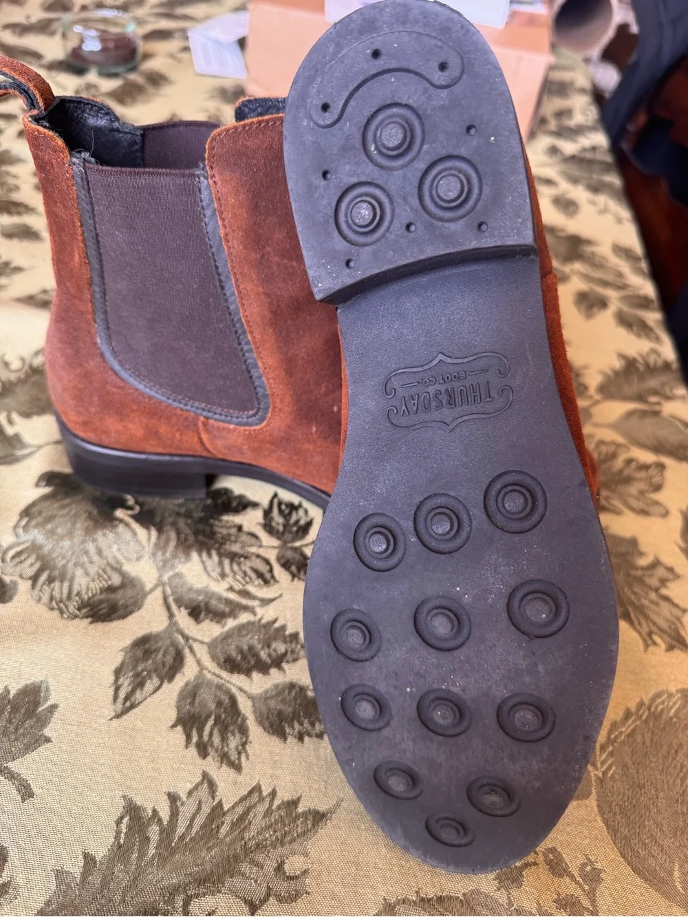 Thursday Boot Company Duchess Chelsea Boots in Caramel Brown